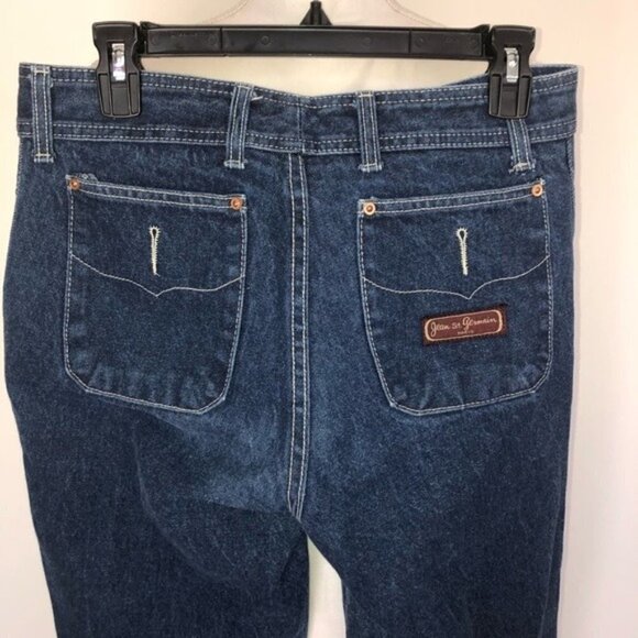 Jean St. Germain Paris Jeans Womens Size 40 Vintage Blue Denim Zipper Button - Picture 2 of 11